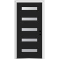 Exterior Single Door Steel 36" x 80" 5-Lite Left-Hand Inswing D745