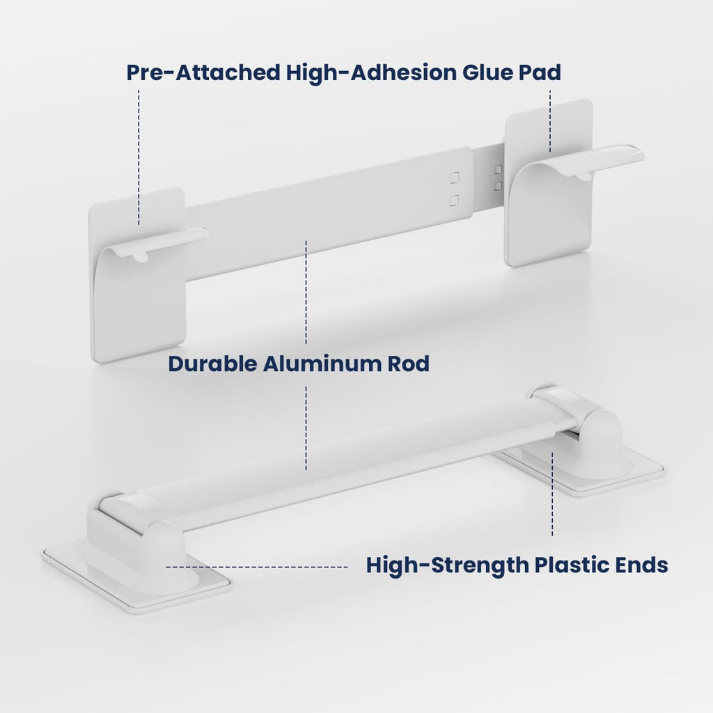 Adjustable RV Shower Corner Storage Bar and 14''x14'' RV Vent Cover 2pack A580