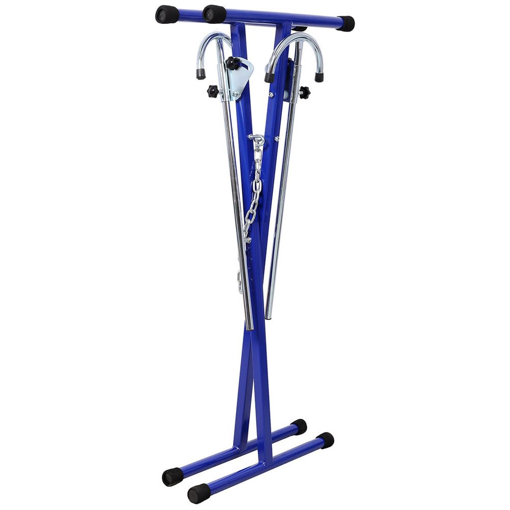 Folding Steel Bumper Stand, 200 LBS Capacity Adjustable with Extendable Arms E58769