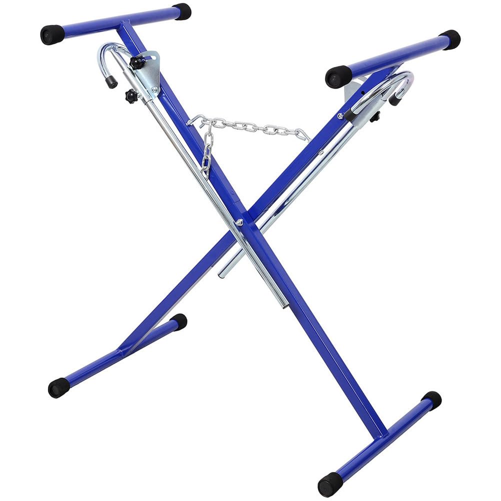 Folding Steel Bumper Stand, 200 LBS Capacity Adjustable with Extendable Arms E58769