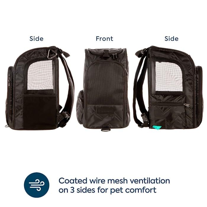 Black Medium Convertible Pet Carrier & Backpack N996