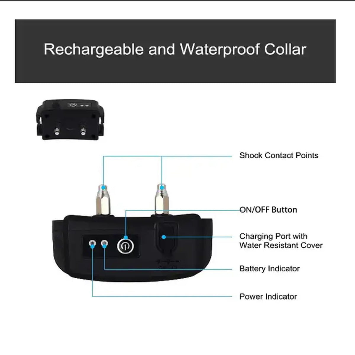 Electric In-Ground Dog Fence Waterproof Shock Collar F433