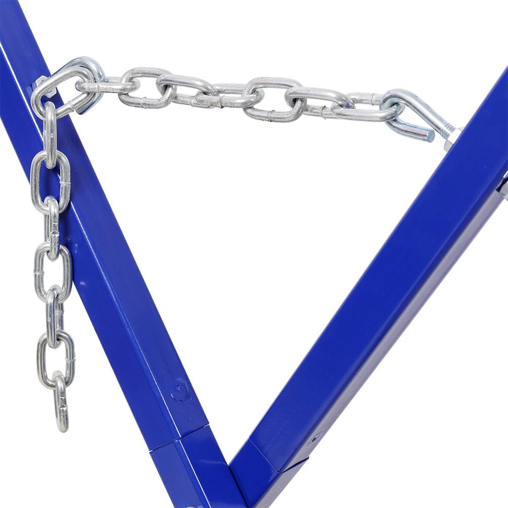 Folding Steel Bumper Stand, 200 LBS Capacity Adjustable with Extendable Arms E58769