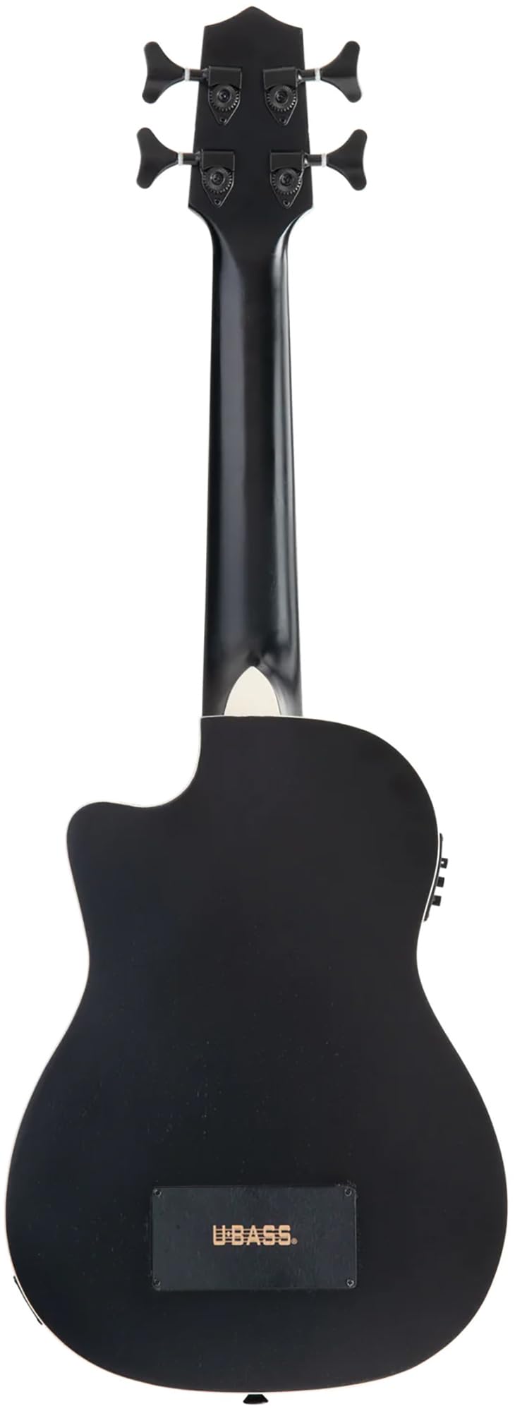 Black Mahogany Acoustic-Electric Ukulele Bass with Case X6890
