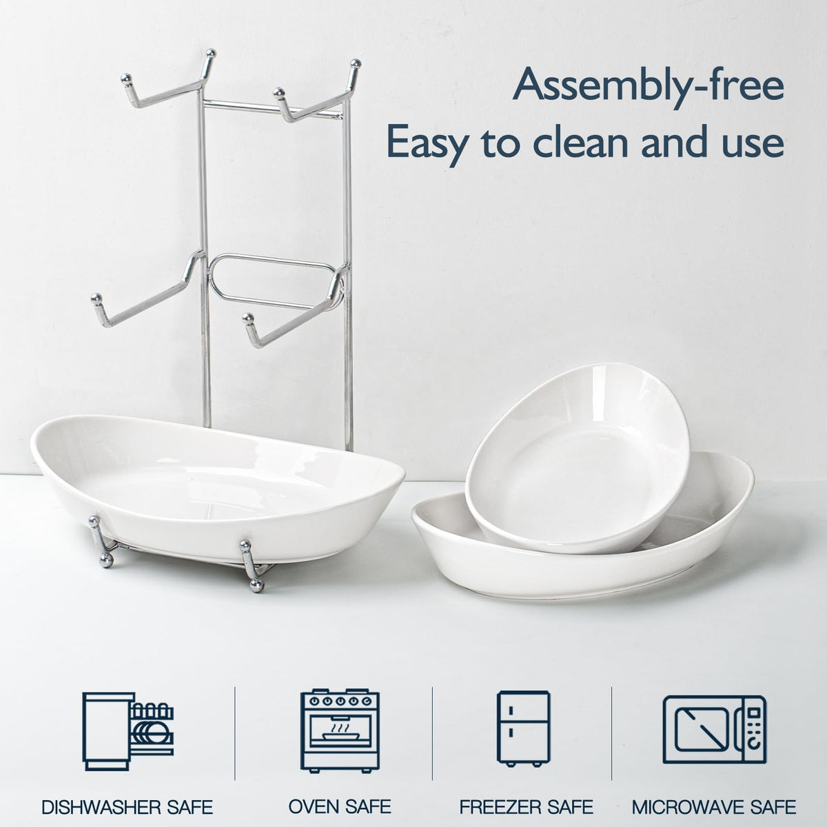 3 Tier Fruit Bowl Basket with Metal Stand F3064