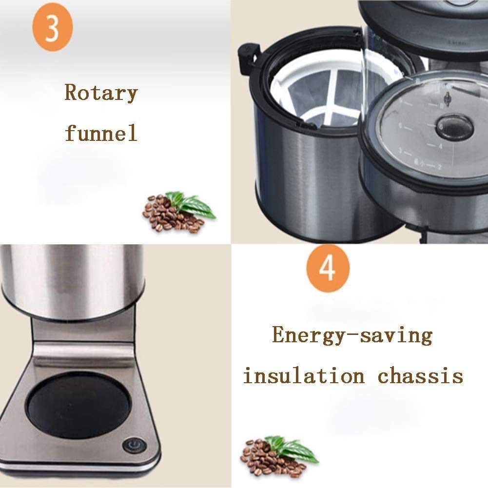 Stainless Steel Coffee Maker and Coffee Grinder Bundle O7357
