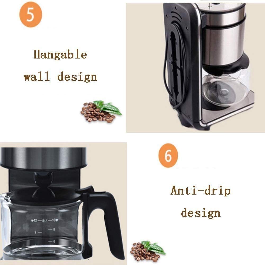 Stainless Steel Coffee Maker and Coffee Grinder Bundle O7357