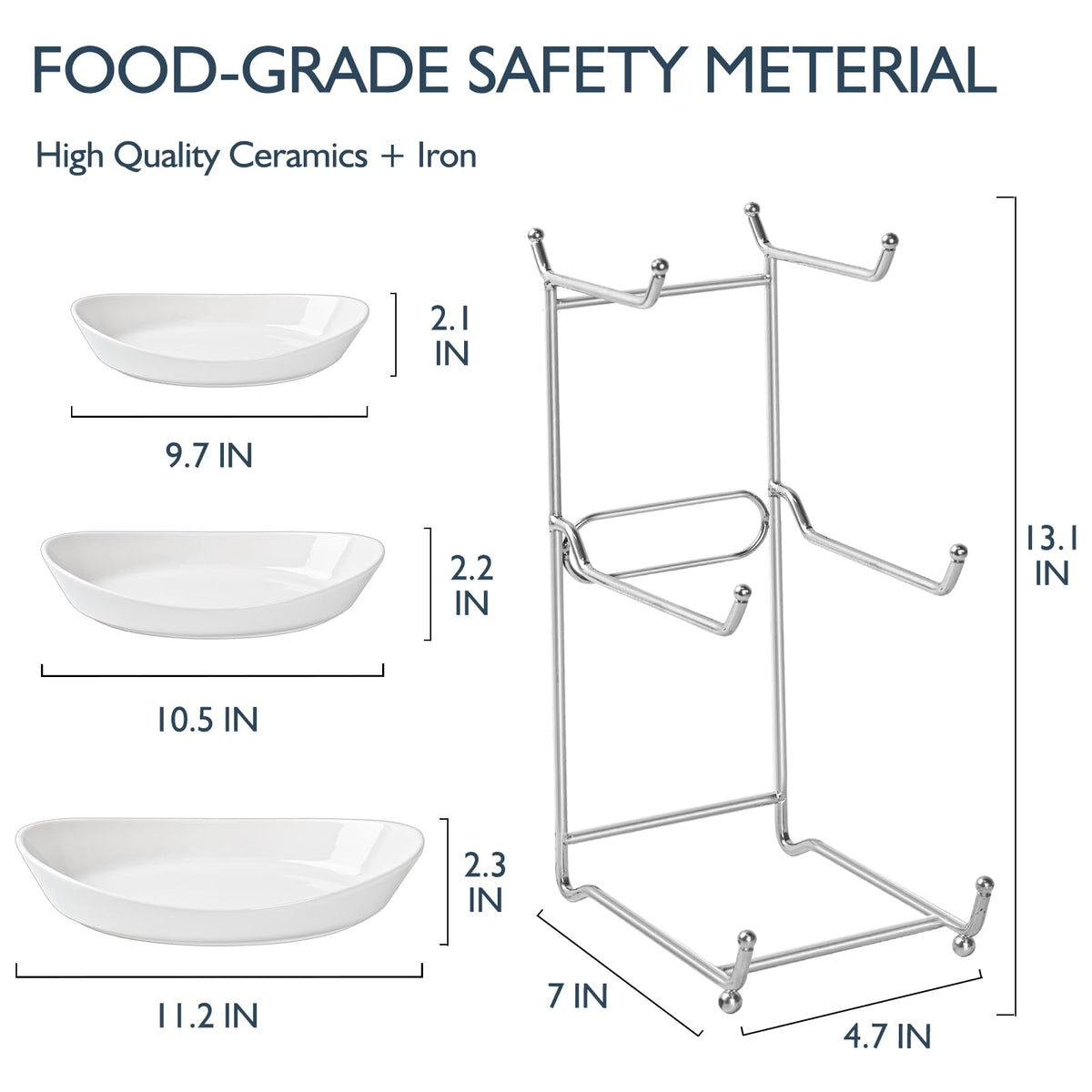 3 Tier Fruit Bowl Basket with Metal Stand F3064
