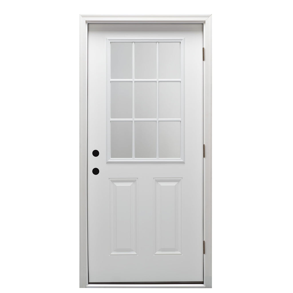Steel Left Hand Outswing Prehung Door 32"x80" Q2293