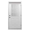 Steel Left Hand Outswing Prehung Door 32"x80" Q2293