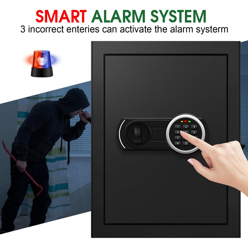 3.3 Cuft Water and Fireproof Safe with Digital Keypad & Key Lock I4299