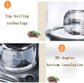 Stainless Steel Coffee Maker and Coffee Grinder Bundle O7357