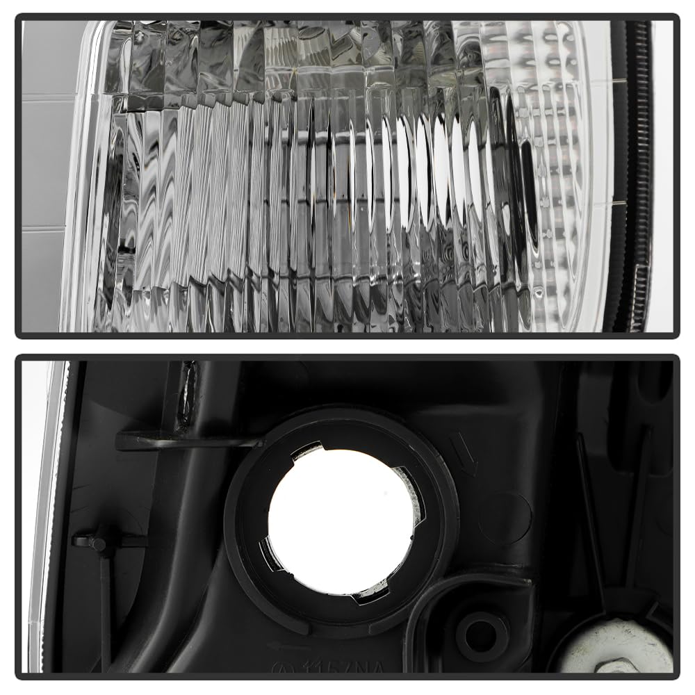 Black Headlights Headlamps Pair Replacement Left+Right Z179