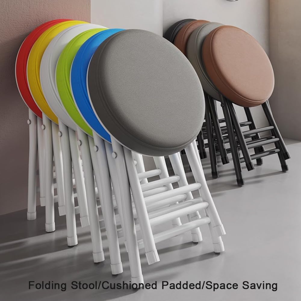 Round Padded Folding Stool H7980