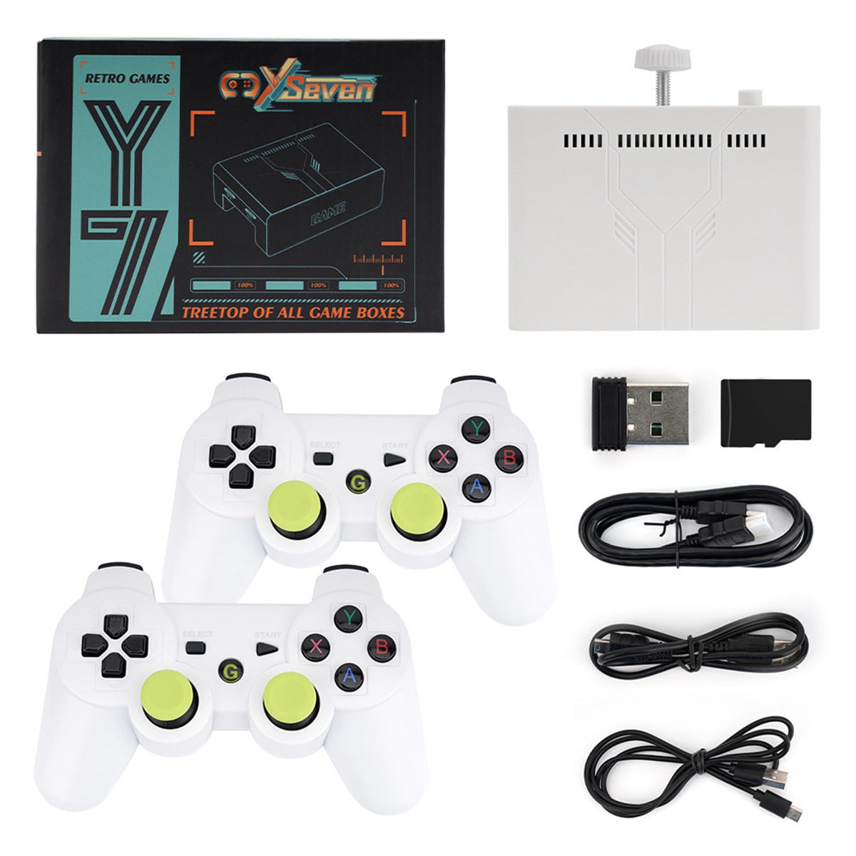Retro Game Console 4K HD Wireless TV Stick Dual Handle Portable B994