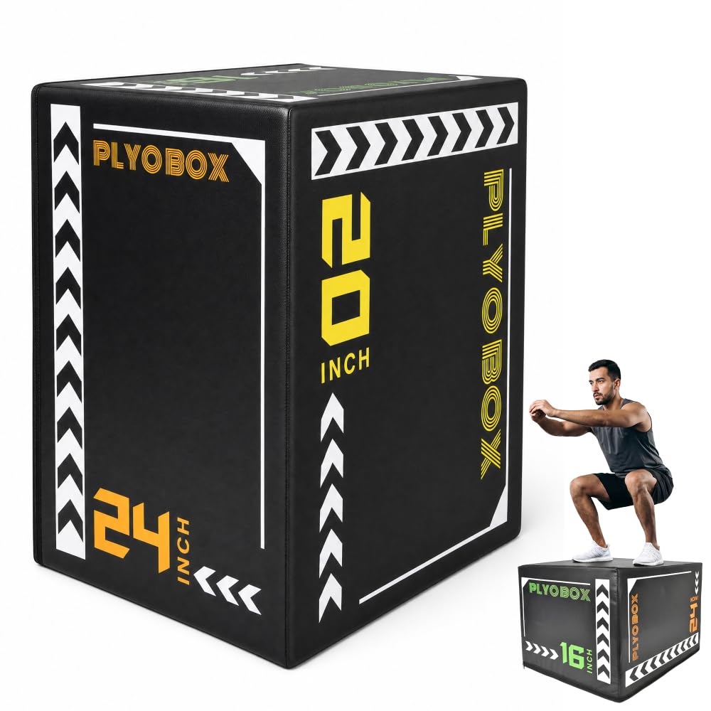 3-in-1 Non-Slip Foam Plyometric Jump Box Q79038