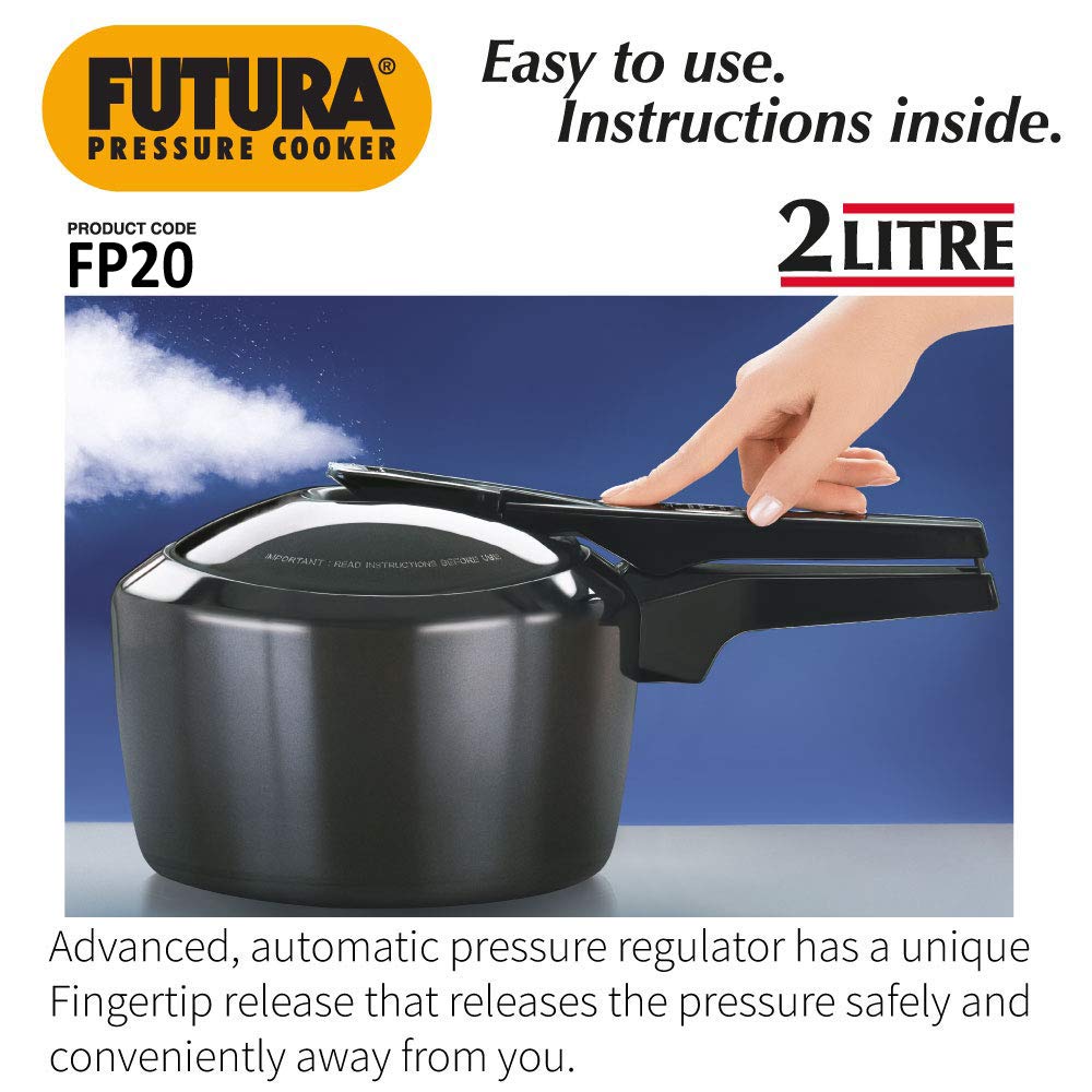 2 Litre Hard Anodised Pressure Cooker B558
