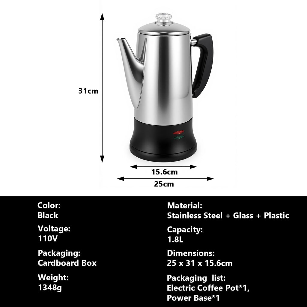 12 Cup Stainless Steel Electric Coffee Maker A917
