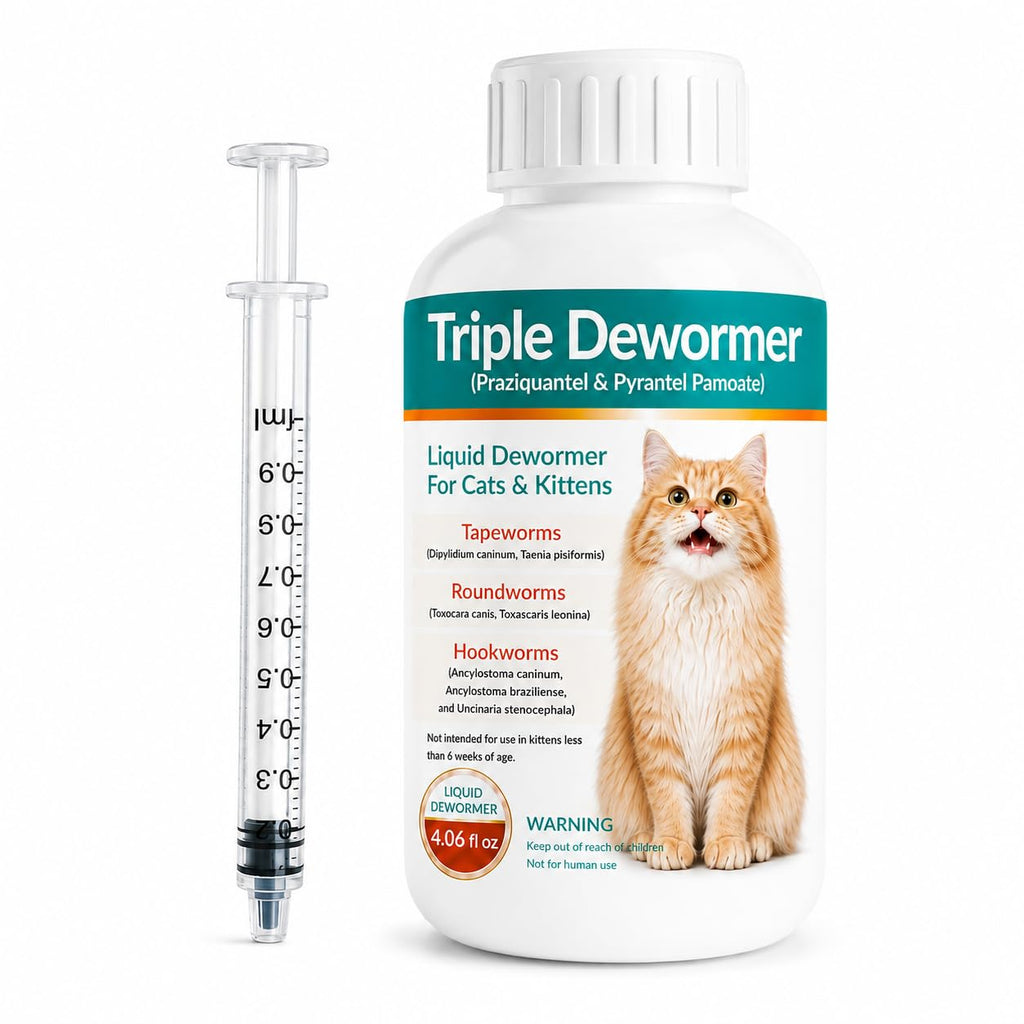 Cat Dewormer Liquid for Tapeworms, Roundworms and Hookworms W965