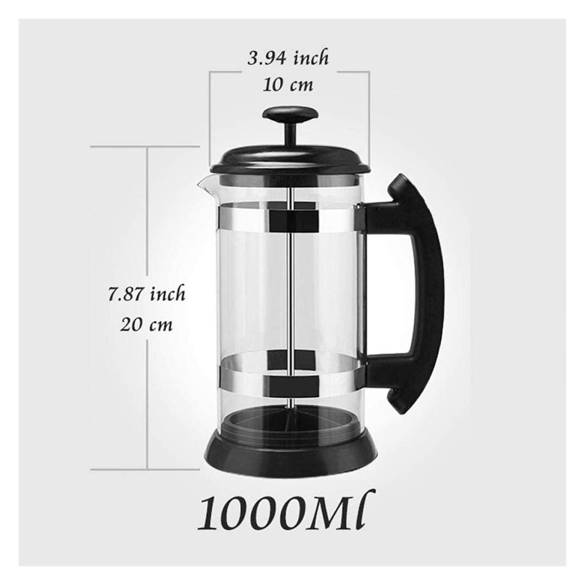 Stainless Steel French Press Coffee Maker 1L N5147