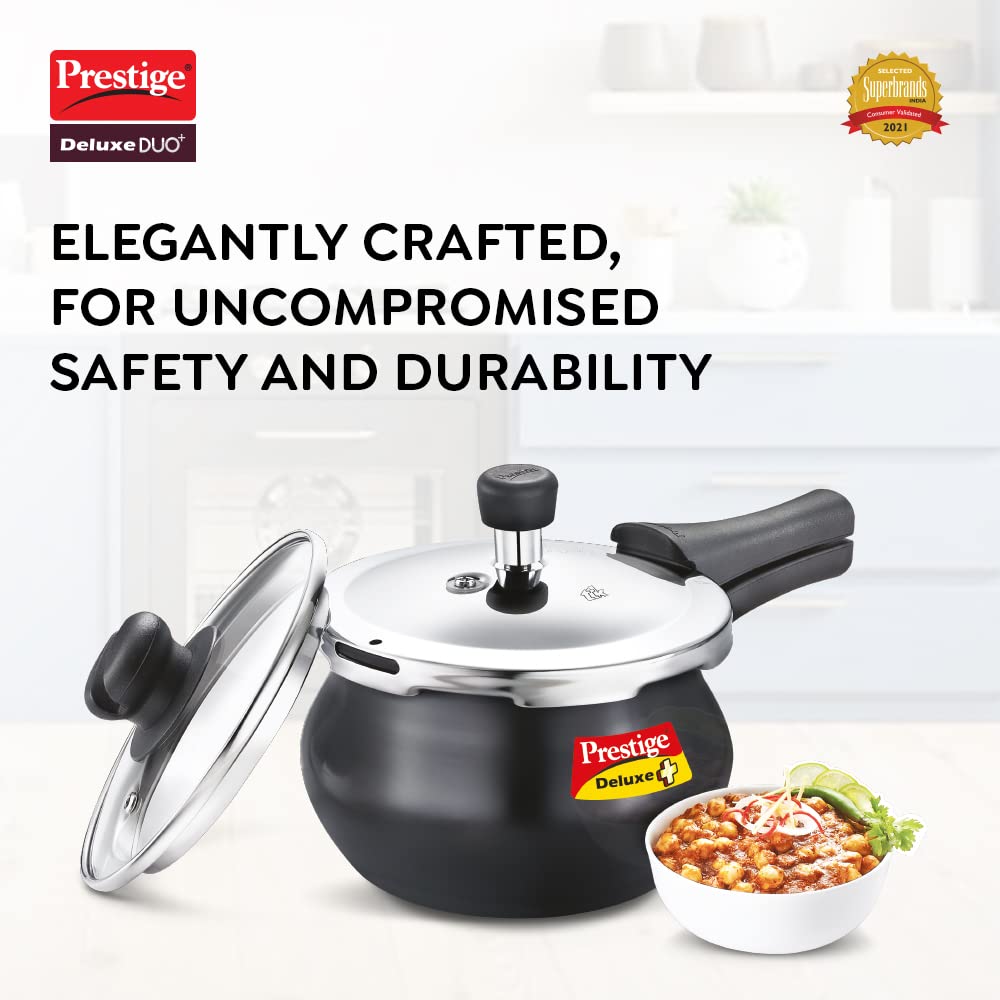 Hard Anodised Pressure Cooker with Stainless Steel Lid 3.0 Liters A754