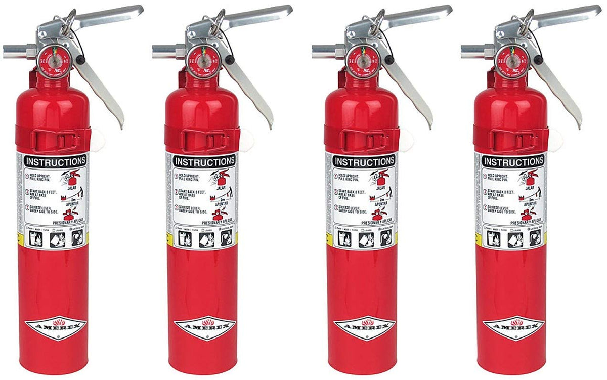 2.5 ABC Dry Chemical Fire Extinguisher, 4 Pack F4537