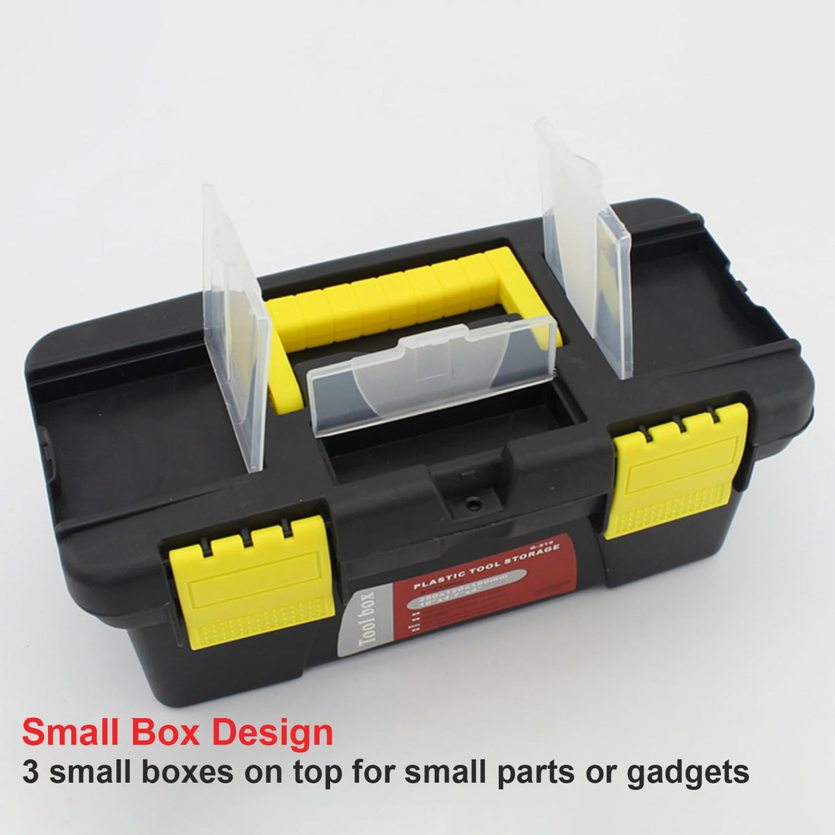 10" Plastic Tool Box with Removable Tool Tray O59113