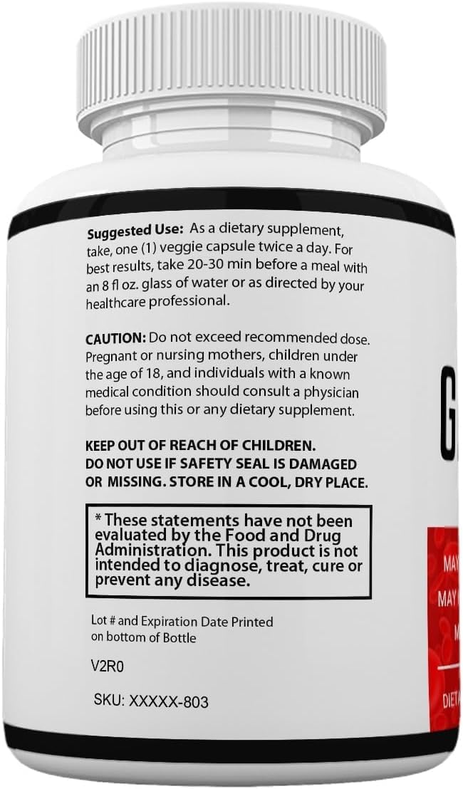 Glycogen Support Capsules Dietary Supplement, 60 Count D323