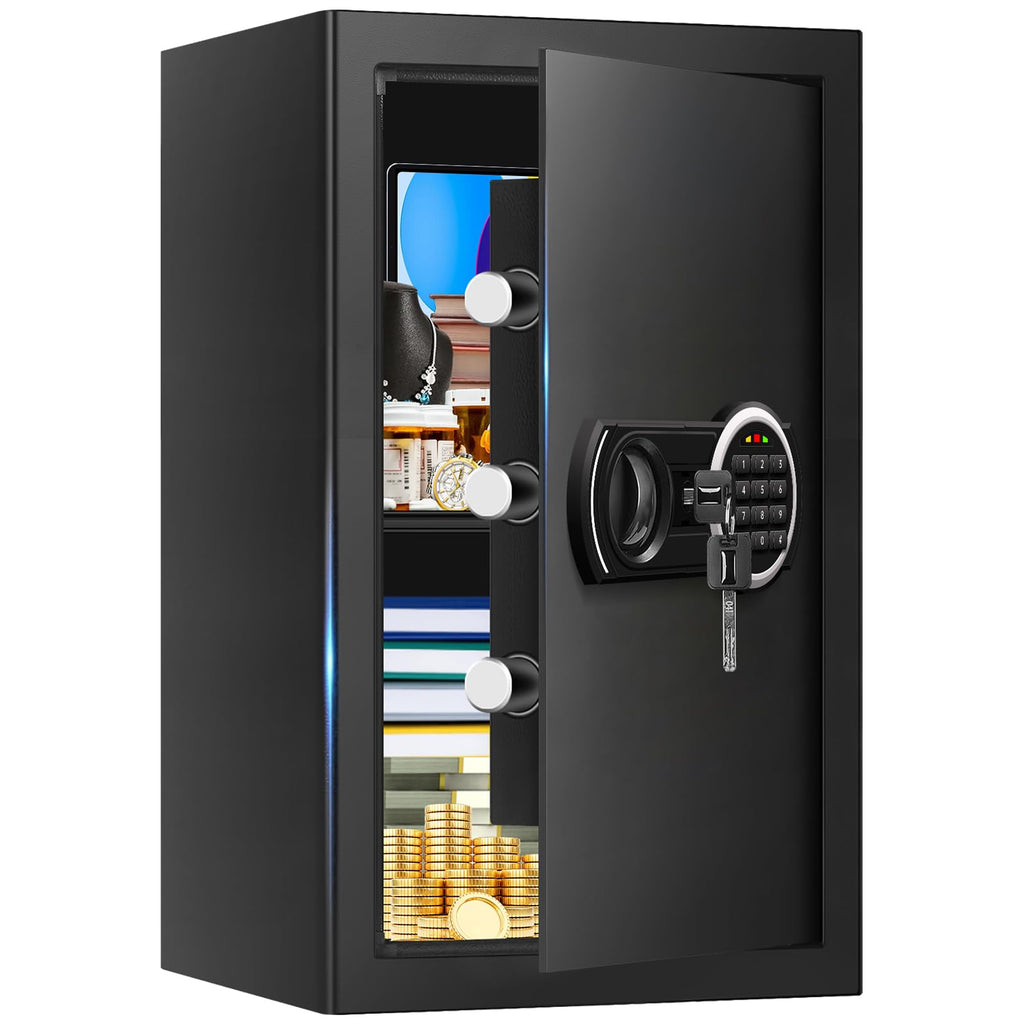 3.3 Cuft Water and Fireproof Safe with Digital Keypad & Key Lock I4299