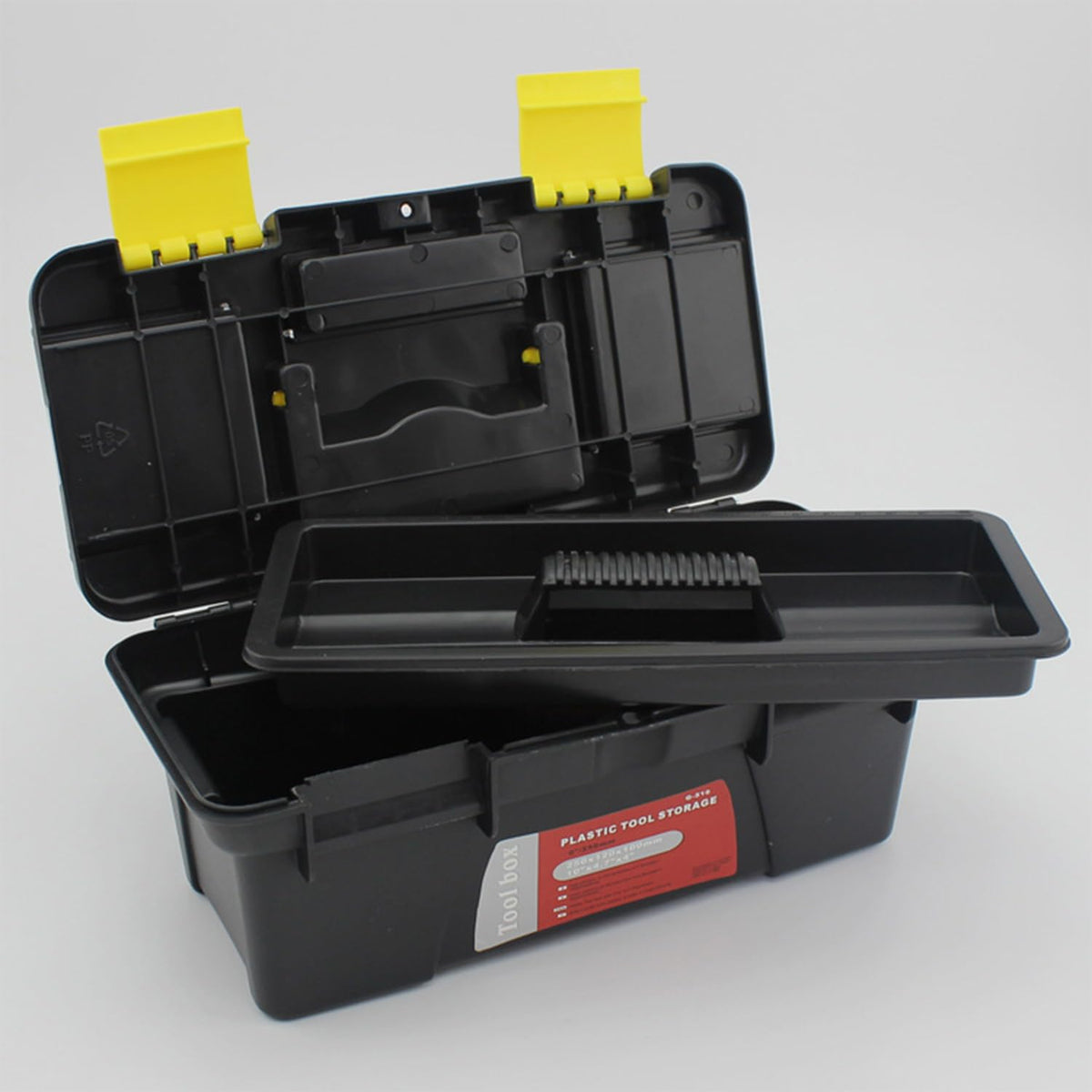 10" Plastic Tool Box with Removable Tool Tray O59113