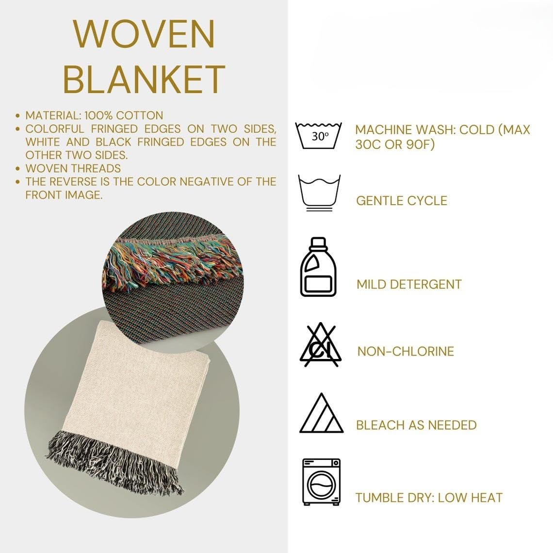 Woven Throw with Christmas Tree Design E26073