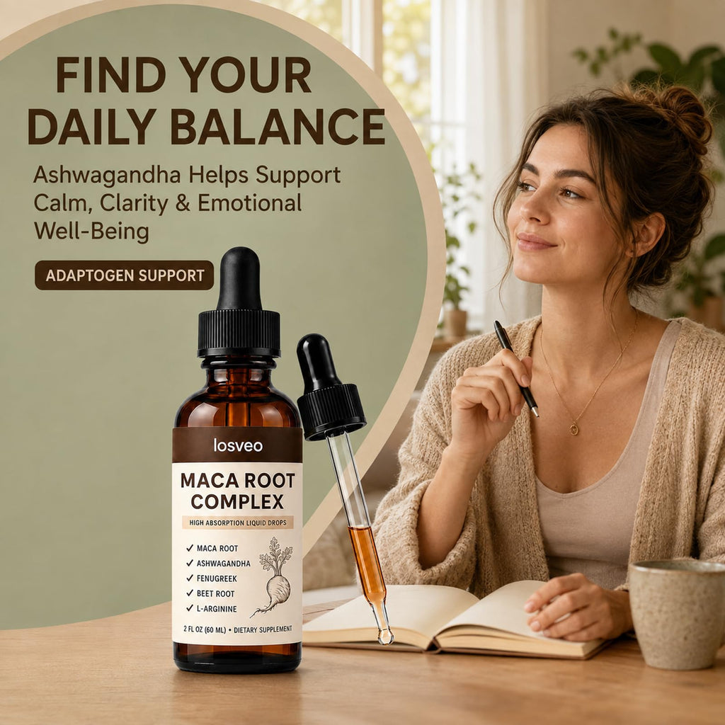 Maca Root Complex Drops with Ashwagandha, Fenugreek, Beet Root & L-Arginine, 2floz B348134