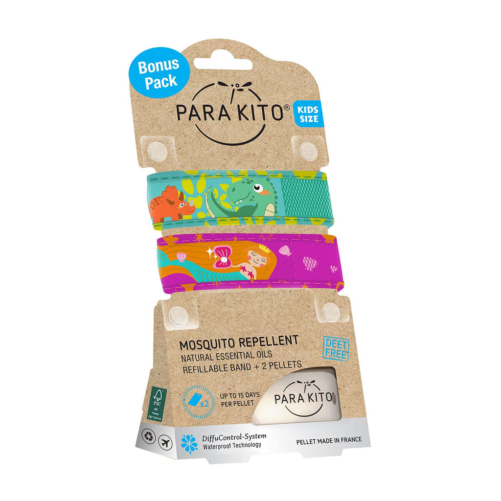 Mosquito Repellent Pack - 2 Kids Wristbands & 2 Refills O66024