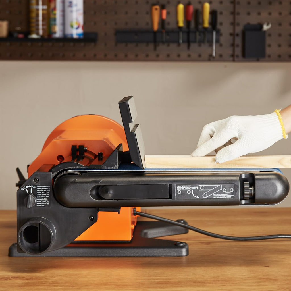 8" Disc and 4" x 36" Belt Sander with 5A Induction Motor F8292