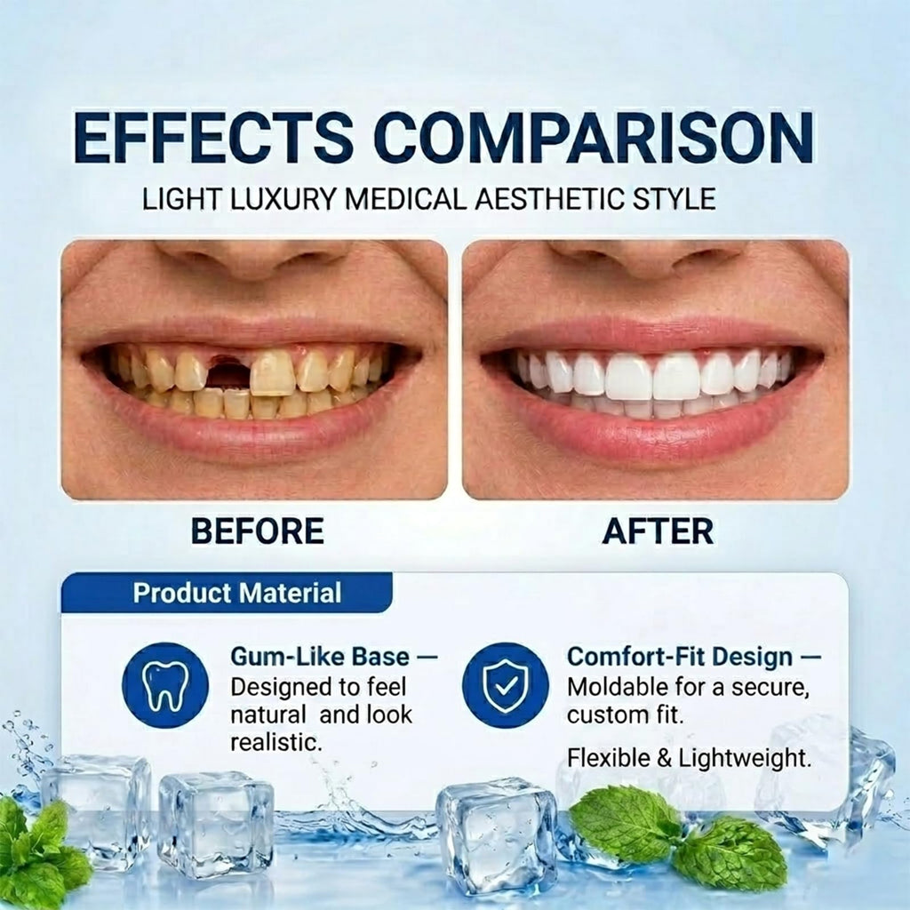 Silicone Dentures Set for Upper and Lower K8008
