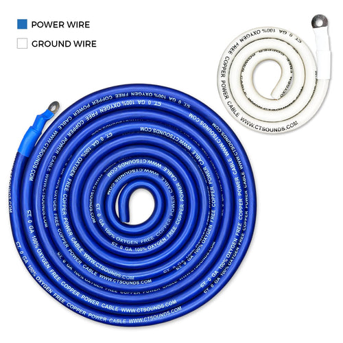 1/0 Gauge OFC Amp Wiring Install Kit P1021