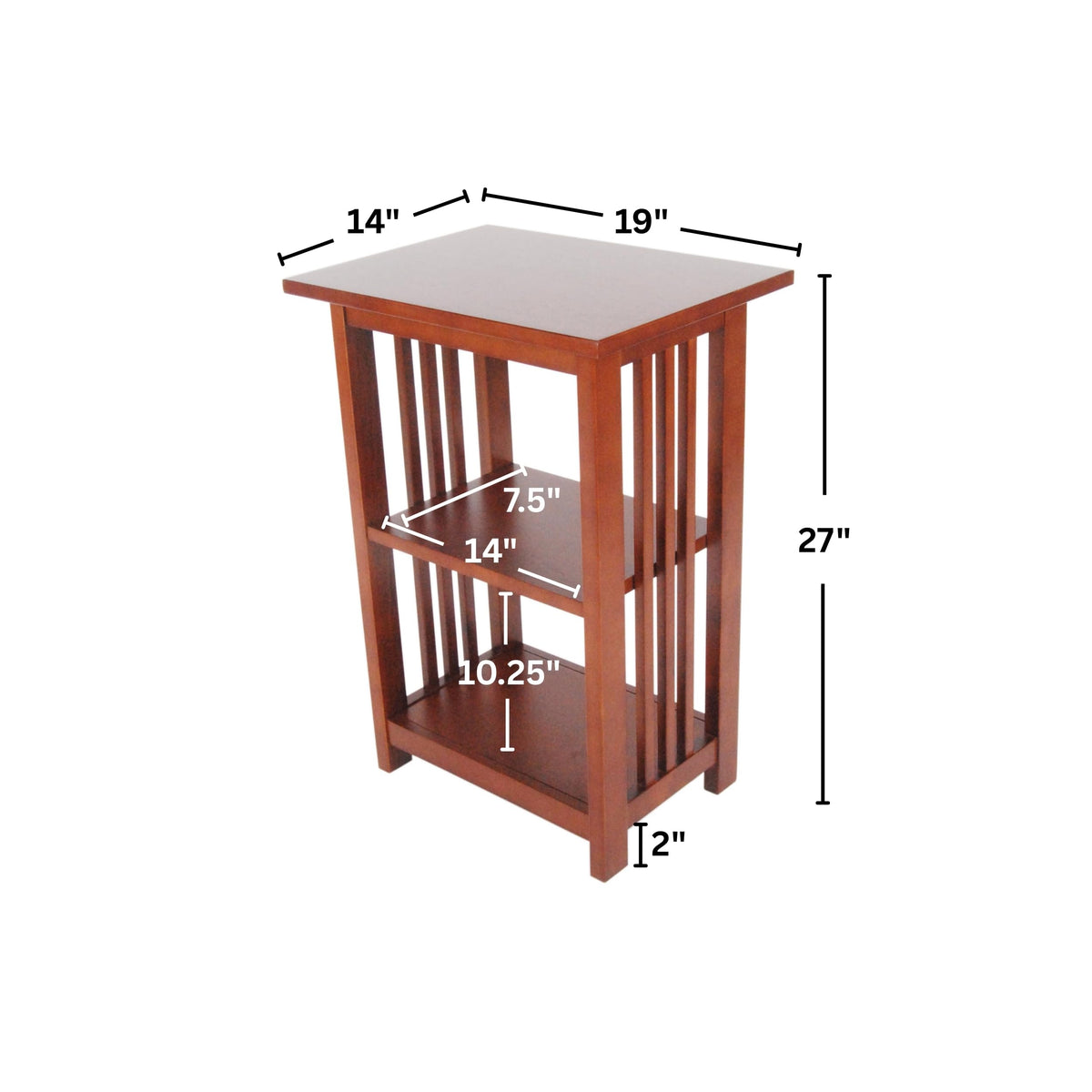 Cherry 3-Tier End Table M563003