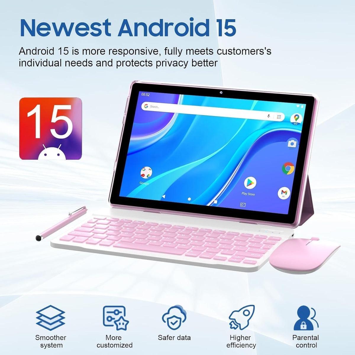 10 Inch 8GB RAM 32GB ROM Tablet with Keyboard Stylus F6164