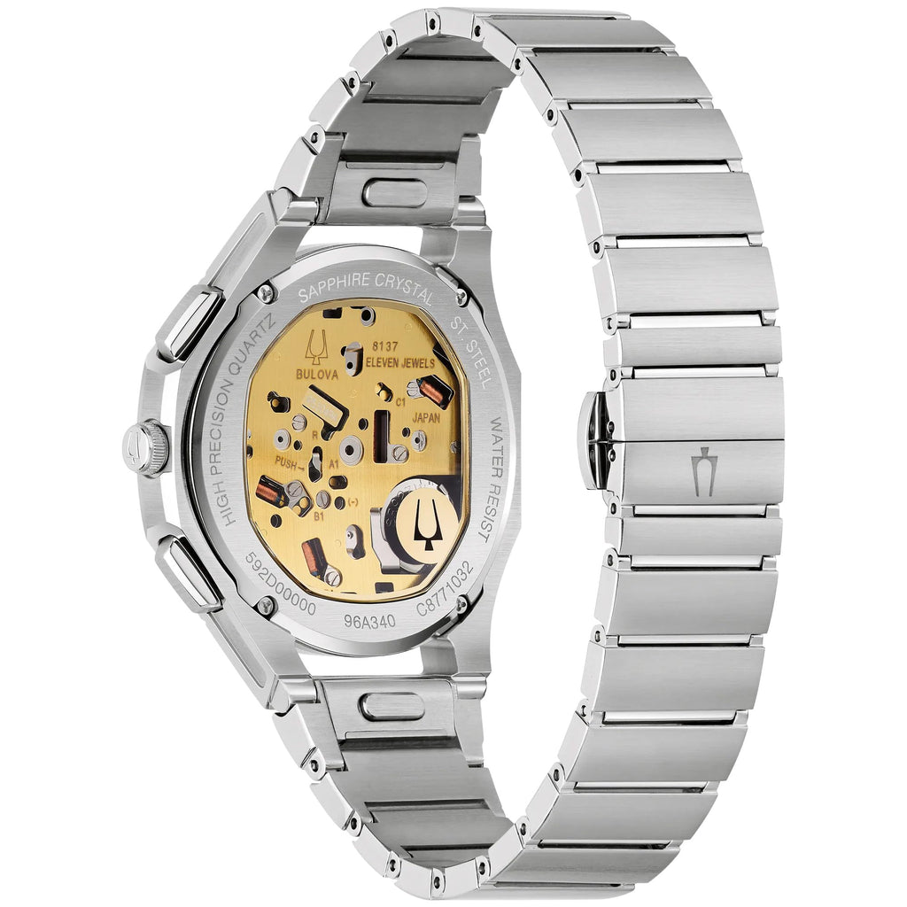 Brown Dial Stainless Steel Chronograph Watch Set 41.5mm N5804