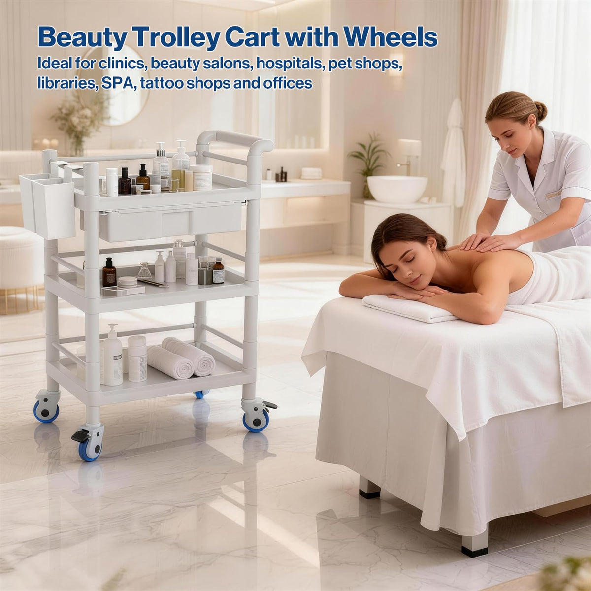 Medical Mobile Trolley Cart 3 Tier I8546