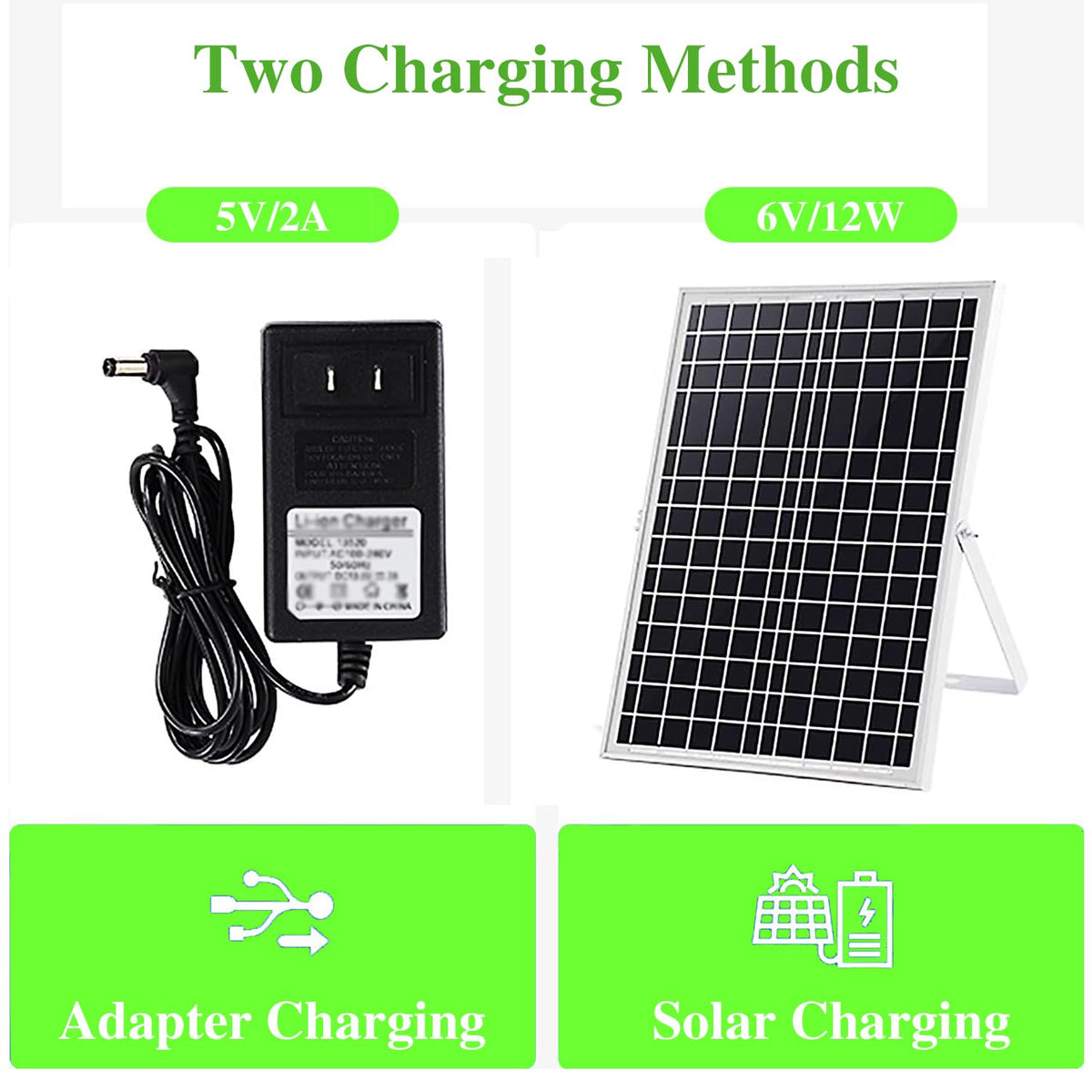 16" Solar Oscillating Standing Fan, 10000mAh Rechargeable, 3 Speed, White O694125