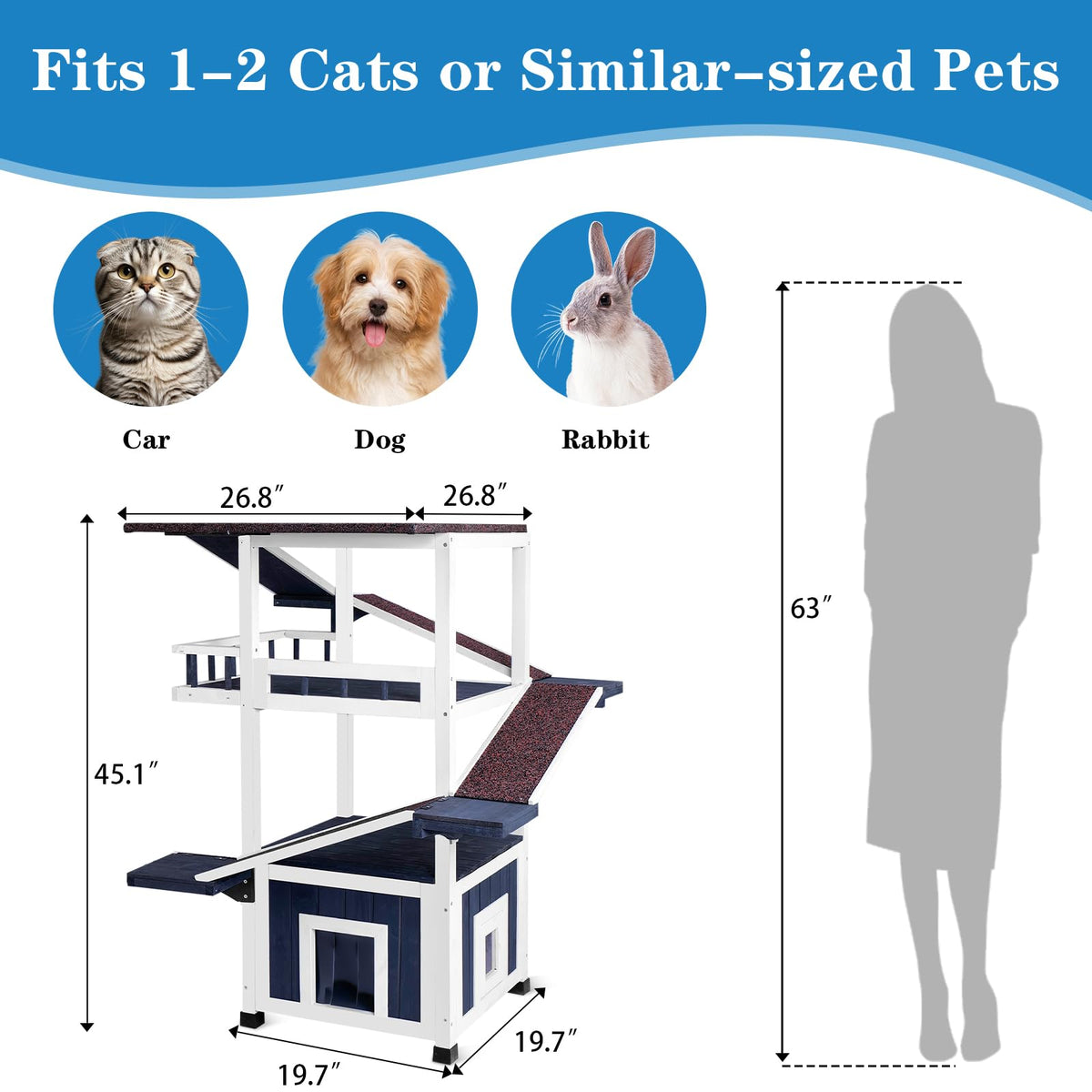4-Tier Outdoor Cat Tree X8641