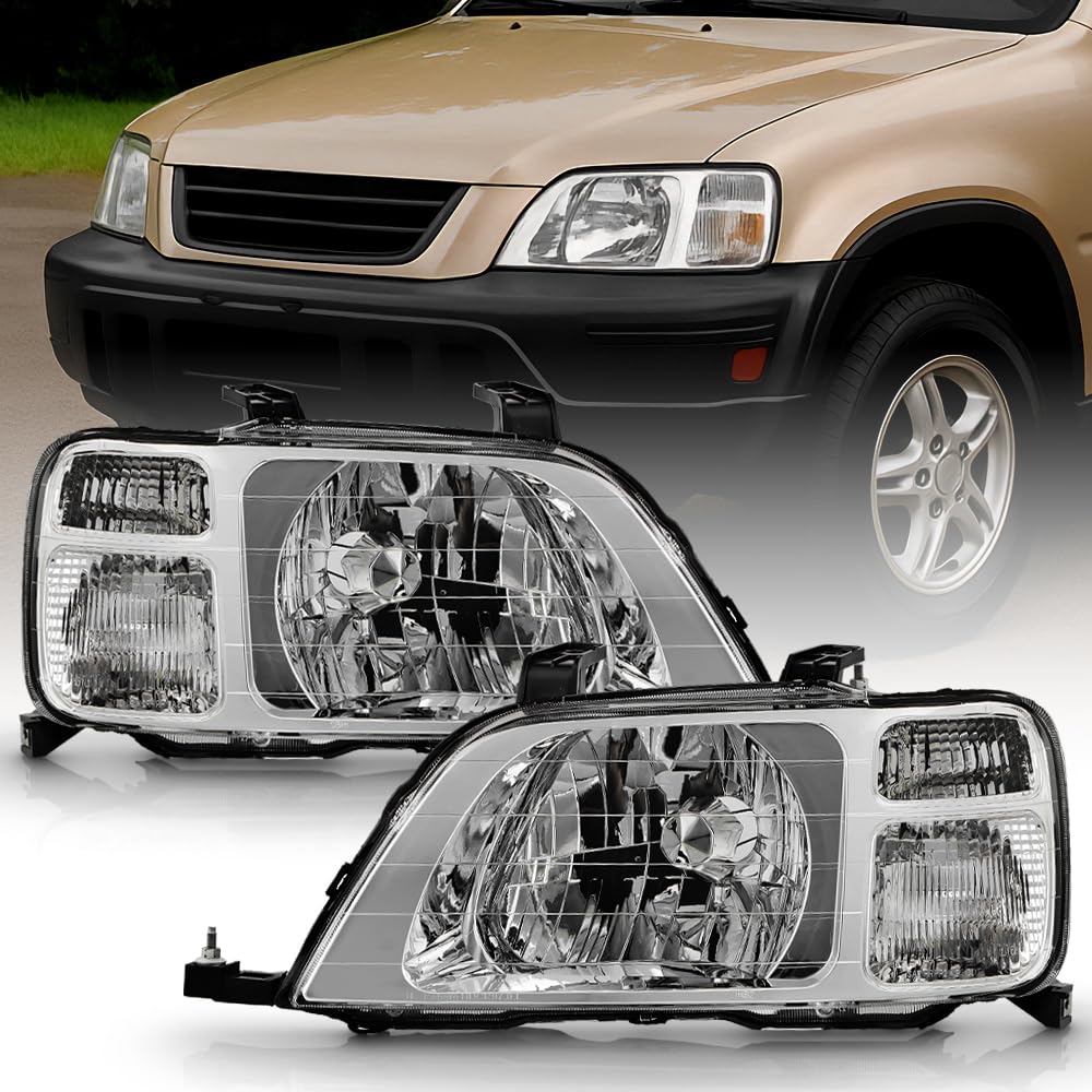 Black Headlights Headlamps Pair Replacement Left+Right Z179