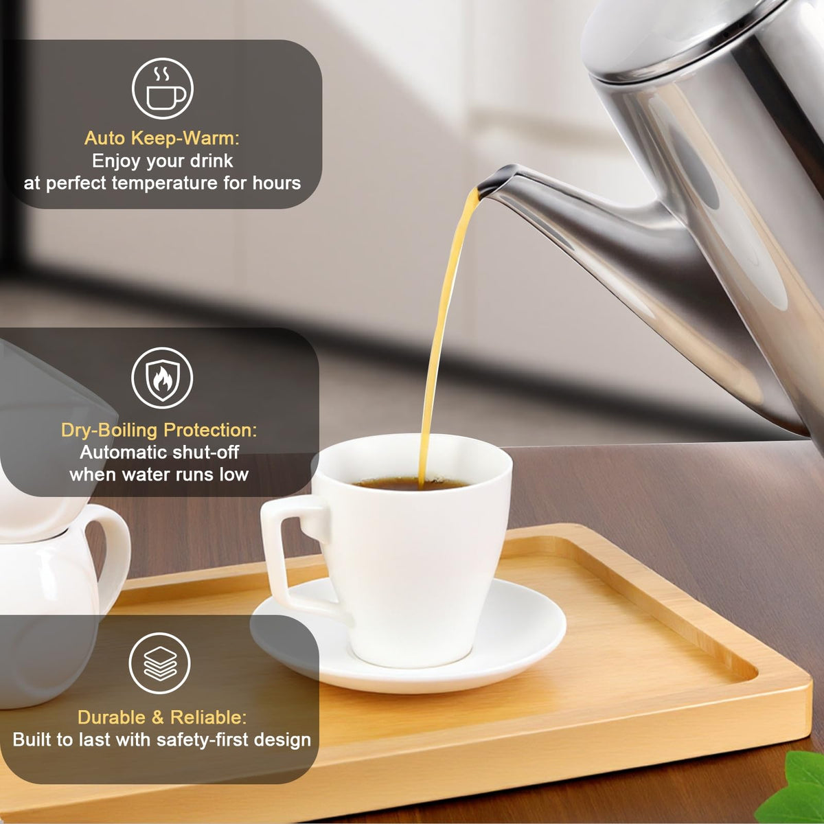 12 Cup Stainless Steel Electric Coffee Maker A917