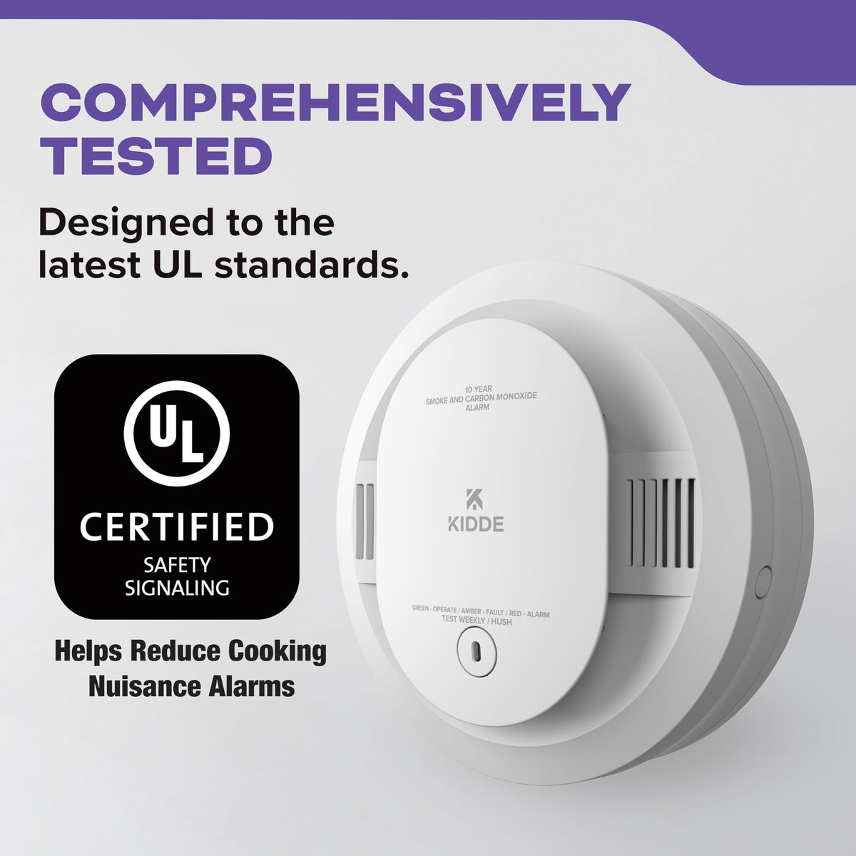 Smoke & Carbon Monoxide Detector, 10-Year Battery, 2 Pack L364878
