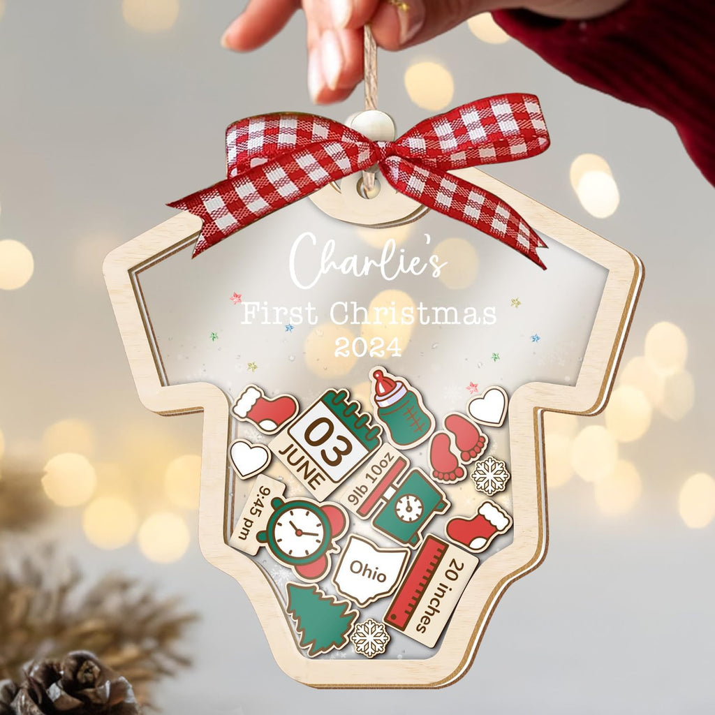 Baby's First Christmas Ornament 2026 Acrylic Wooden 5" R770