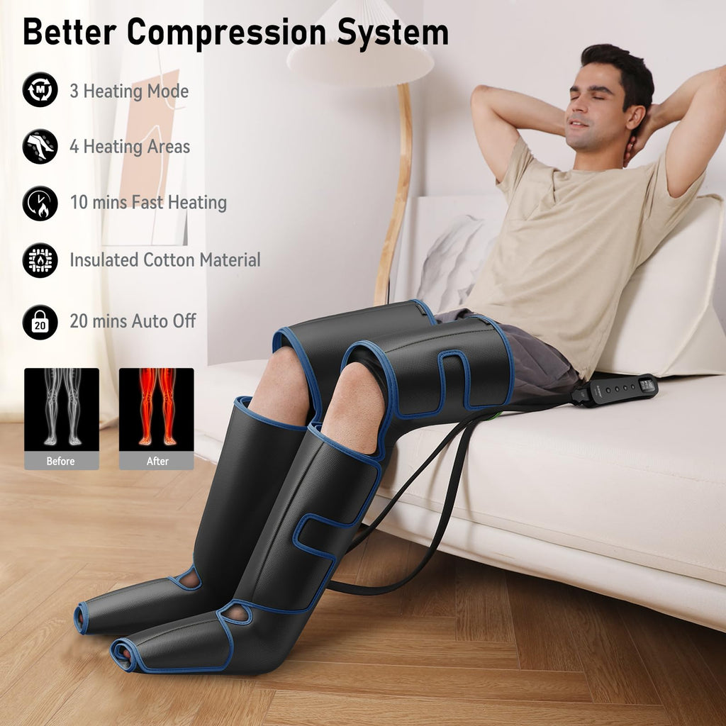 Leg Massager with Heat and Compression T758