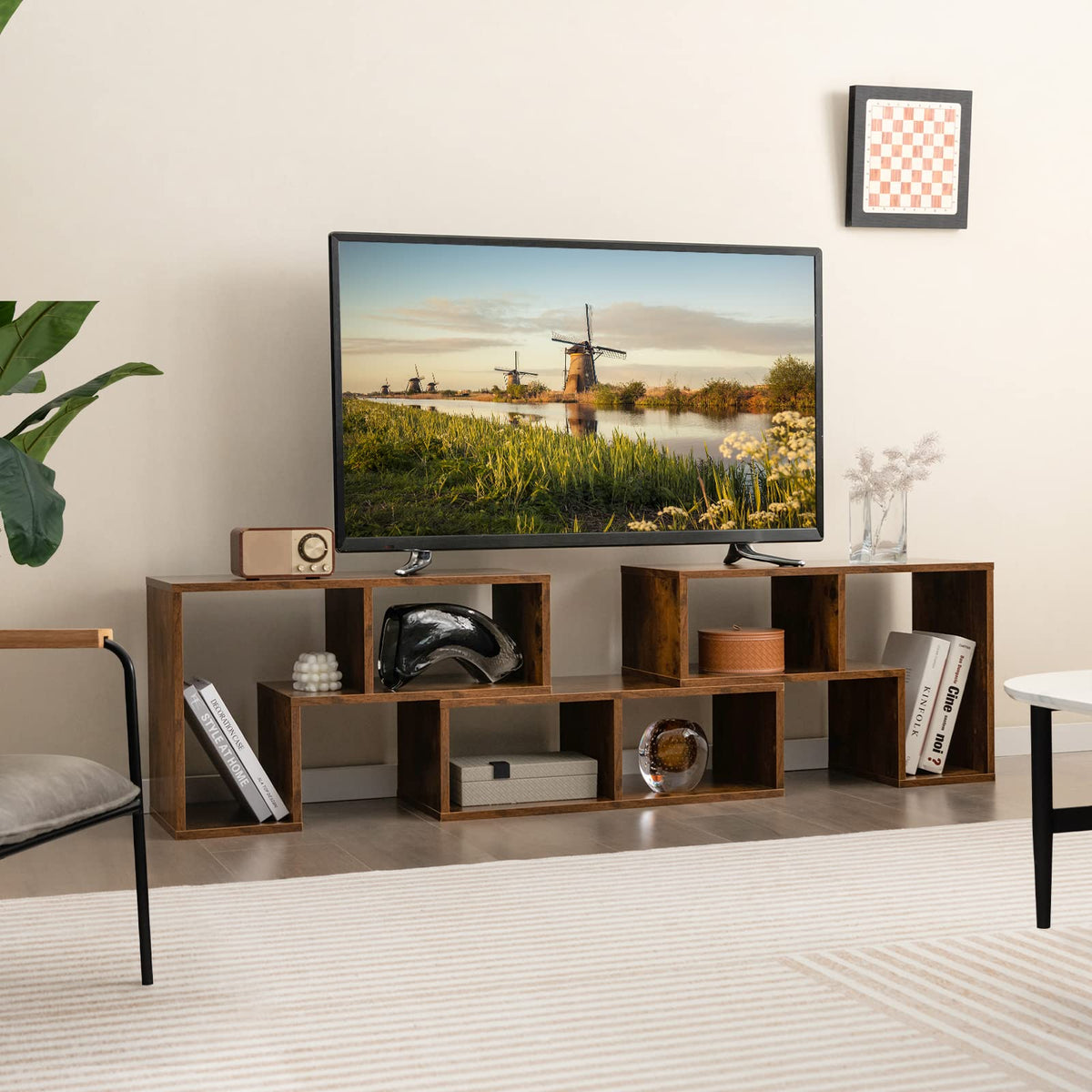 3 Piece Console TV Stand for 50-65 Inch TV O102405