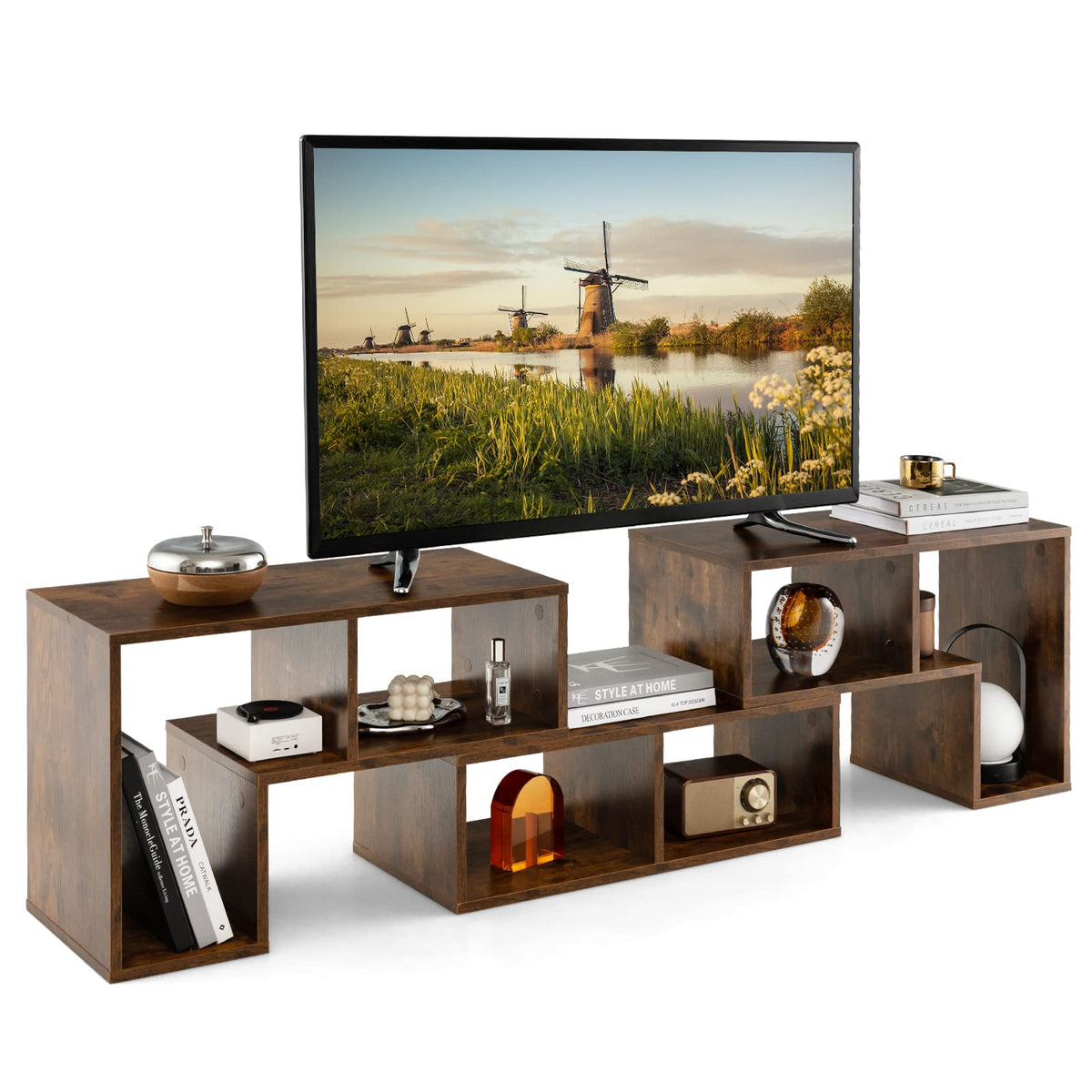 3 Piece Console TV Stand for 50-65 Inch TV O102405