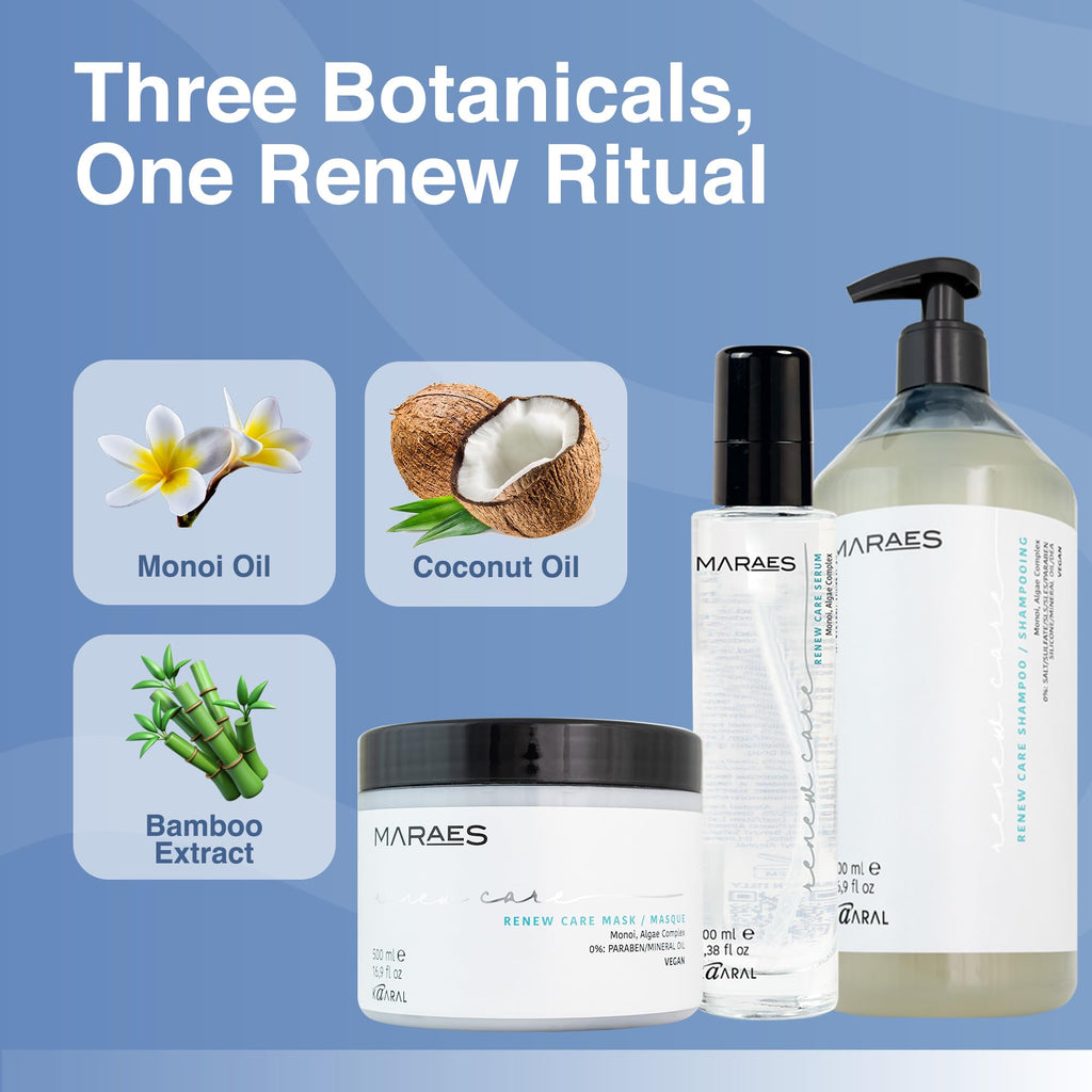 Vegan Shampoo, Mask & Serum 3-Piece Set J407